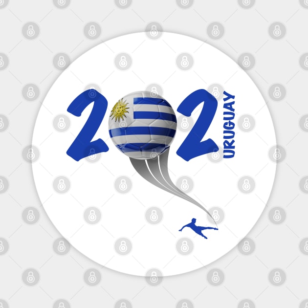 Uruguay Copa America Soccer 2021 Magnet by DesignOfNations